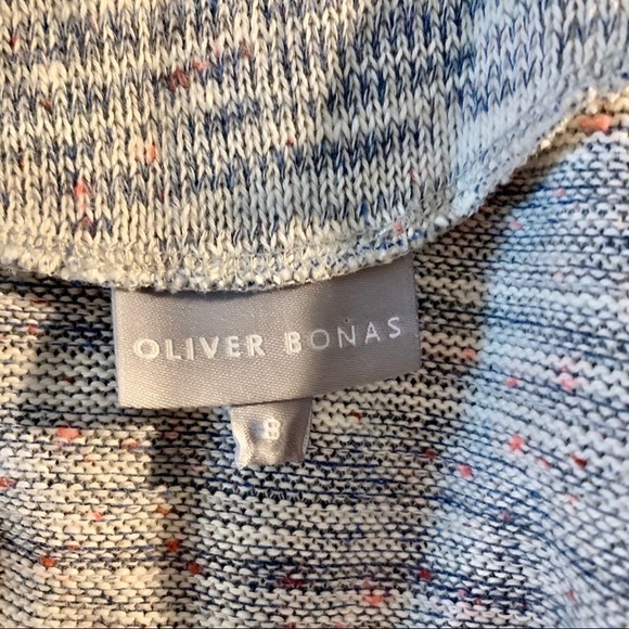 Oliver Bonas white and blue Sweater Cardigan - Picture 5 of 6